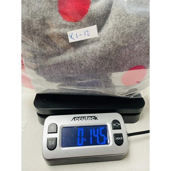 Quacker Factory Fooler Top Large Polka Dot Cardigan Sweater Ornate Buttons Gray - Picture 10 of 10